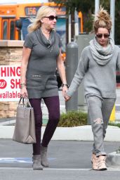 Ashley Tisdale Street Style - Shopping in Los Angeles, November 2014