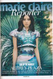 Aubrey Plaza - Marie Claire Magazine (UK) October 2014 Issue