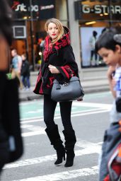 Blake Lively Street Fashion - Shopping in New York City - November 2014