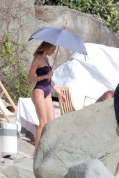 Candice Swanepoel in a Bikini - on the Set of a Victoria