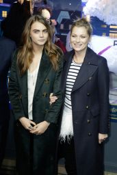 Cara Delevingne & Kate Moss - Printemps Christmas Decorations Inauguration in Paris - November 2014