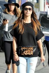 Cara Santana Walking Her Dog - Out in West Hollywood - November 2014