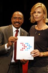 Charlize Theron - Launch of UNAIDS New Fast Track Report in LA - November 2014