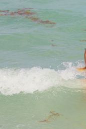 Claudia Romani Bikini Photos - on the Beach in Miami - November 2014