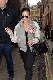 Demi Lovato Street Fashion - Leaving Her Hotel in London - November 2014