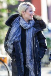 Dianna Agron Style - Out With a Friend in New York City, November 2014