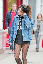 Eliza Doolittle Wearing Stockings -  Out in Primrose Hill - Oct. 2014