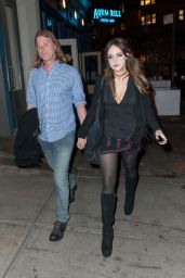 Elizabeth Gillies Night Out Style - Out in NYC, November 2014