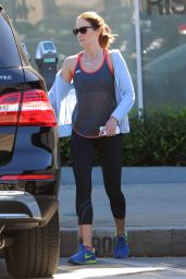 Emily Blunt in Leggings - at a gym in Beverly Hills - November 2014