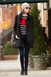 Emma Stone Style - Out in New York City - November 2014