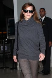 Emma Watson Style - at LAX Airport in Los Angeles, October 2014
