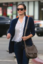Emmy Rossum In Jeans - out in Los Angeles - October 2014