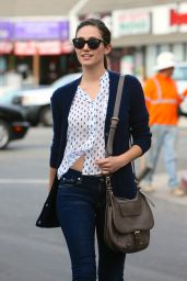 Emmy Rossum In Jeans - out in Los Angeles - October 2014