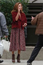 Eva Mendes - Shooting a Commercial in Los Angeles, November 2014