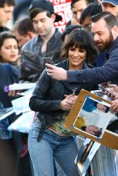 Evangeline Lilly Arriving to Appear on Jimmy Kimmel Live in Hollywood - November 2014