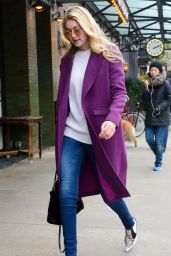 Gigi Hadid Street Fashion - Out for Lunch in New York City - November 2014
