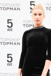 Hailey Baldwin in Mini Dress - Topshop Topman Flagship Store Opening in New York City