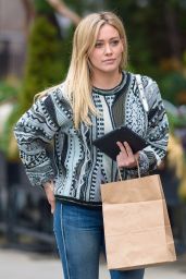Hilary Duff in Jeans - Out in New York City - November 2014