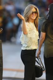 Jennifer Aniston Style - Arriving to Appear on Jimmy Kimmel Live in Hollywood - November 2014