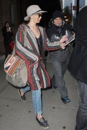 Jennifer Lawrence Street Style - Leaving Her Hotel in New York City - November 2014