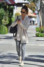 Jessica Alba Casual Fashion - Out in Beverly Hills, November 2014