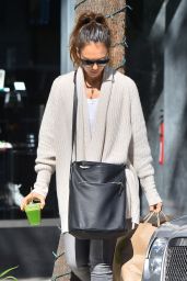Jessica Alba Casual Fashion - Out in Beverly Hills, November 2014 ...