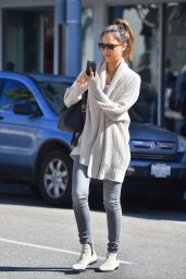 Jessica Alba Casual Fashion - Out in Beverly Hills, November 2014