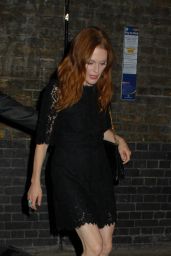 Julianne Moore Night Out Style - Leaves the Chiltern Firehouse in London - November 2014