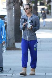 Kaley Cuoco Leaves Her Yoga Class at CorePower Yoga - November 2014