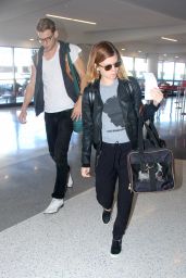 Kate Mara Street Style - at LAX Airport - November 2014