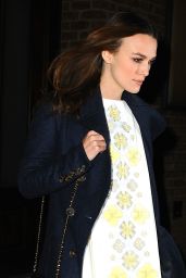 Keira Knightley - Leaves a Downtown Hotel in NYC - November 2014