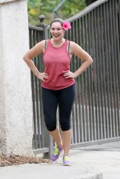 Kelly Brook Booty in Tights - After Leaving a Gym in Los Angeles, November 2014