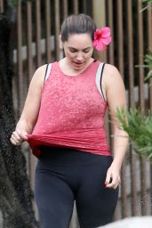 Kelly Brook Booty in Tights - After Leaving a Gym in Los Angeles, November 2014