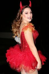 Kelly Brook Dressed as a Devil for Halloween 2014 in Hollywood
