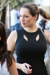 Kelly Brook in Mini Dress - Out For Lunch in Little House - Los Angeles, November 2014