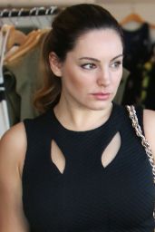 Kelly Brook in Mini Dress - Out For Lunch in Little House - Los Angeles, November 2014