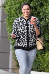 Kelly Brook Street Style - Out in Los Angeles - November 2014