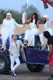 Kim Kardashian - Riding Around the Dubai Desert on Dune Buggies - November 2014