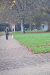 Kimberley Garner Style - Walking Her Dog in London - November 2014