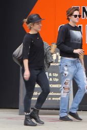 Kristen Stewart in Ripped Jeans - Out in Los Angeles, November 2014