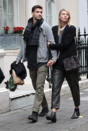 Maria Sharapova With Boyfriend - Shopping at Dover Street Market in London - November 2014
