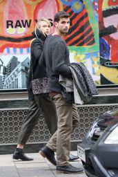 Maria Sharapova With Boyfriend - Shopping at Dover Street Market in London - November 2014