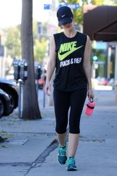 Minka Kelly Gym Style - Out in Los Angeles, November 2014