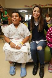 Miranda Cosgrove Visits Children at LAC + USC Medical Center in Los Angeles