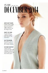 Natalie Dormer - Flare Magazine December 2014 Issue
