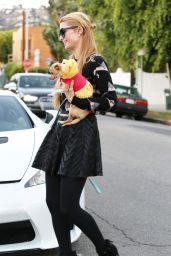 Paris Hilton and Her Pomeranian Puppy - November 2014