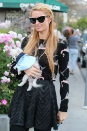 Paris Hilton and Her Pomeranian Puppy - November 2014