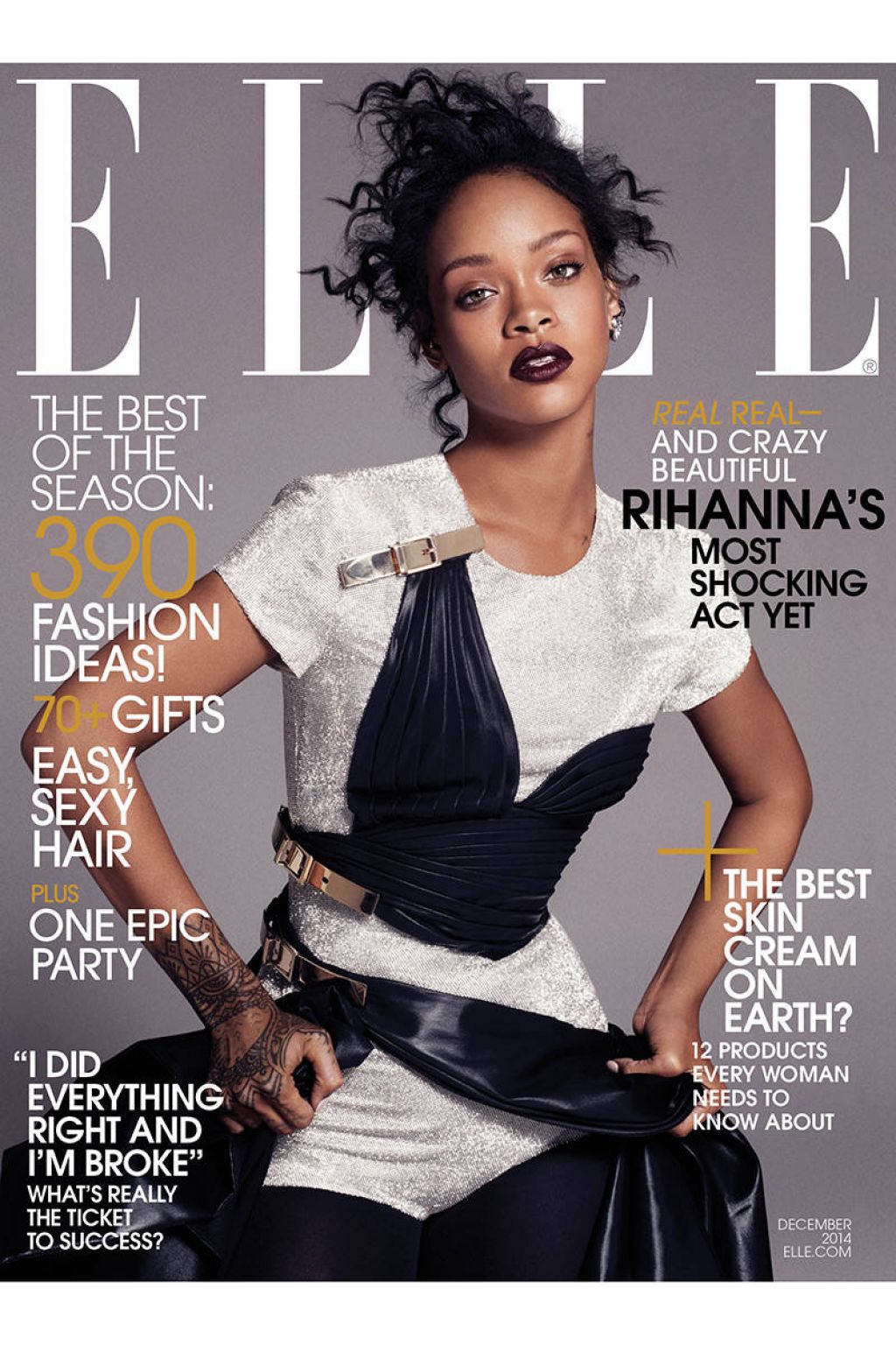 Rihanna Elle Magazine December 2014 Issue • CelebMafia