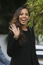 Rochelle Humes (The Saturdays) - Outside the ITV Studios in London - Nov. 2014