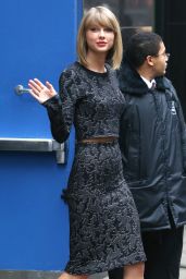 Taylor Swift Arriving to Appear at Good Morning America in New York City - November 2014